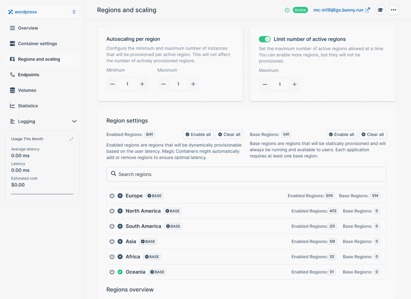 Flexible scaling and provisioning